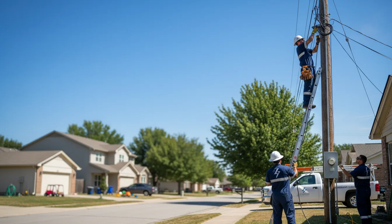 Residential electrician providing installation services in Lanse, PA